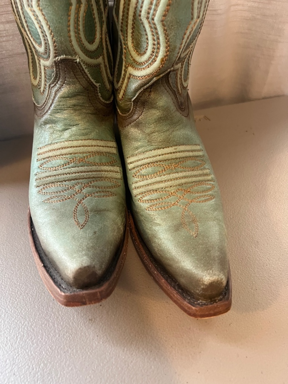 Women’s Corral Snip Toe Turquoise Western Boot - Picture 3 of 9